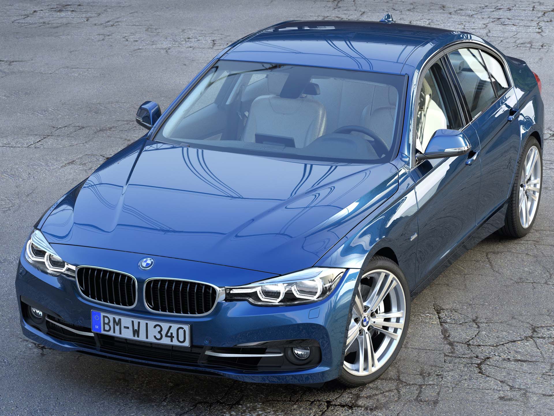  3D model BMW 3series F30 20162020
